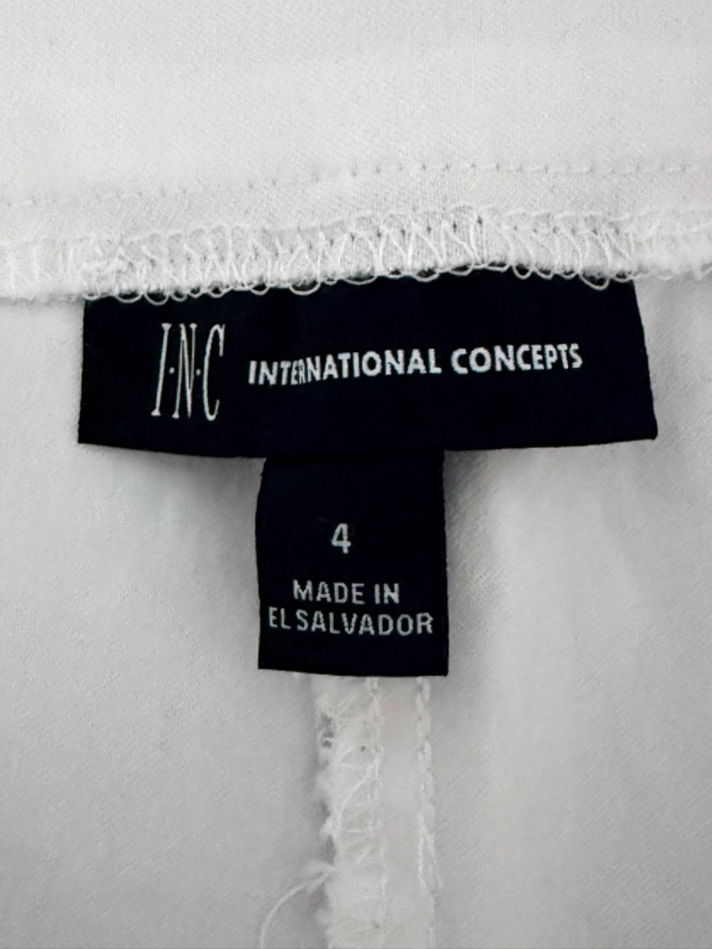 INC International Concepts Pull On Bermuda Shorts Bright White Size 4 - Picture 5 of 11